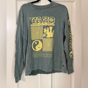 Women’s Vans Off The Wall Long Sleeve Tee Sz M